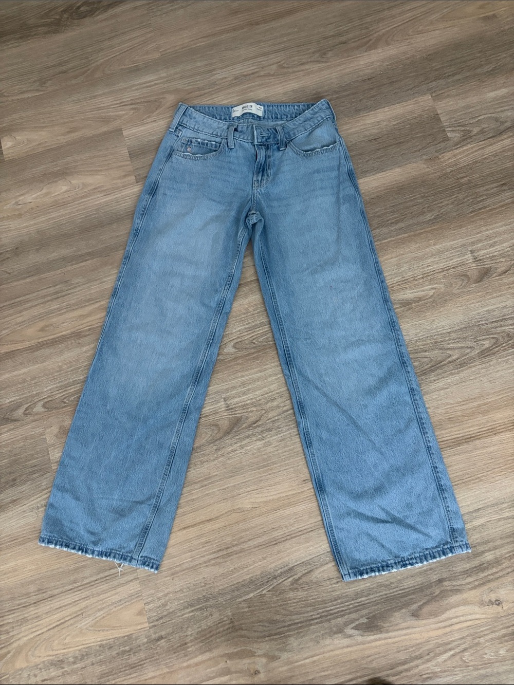 Hollister Light Blue Wide-Leg Jeans